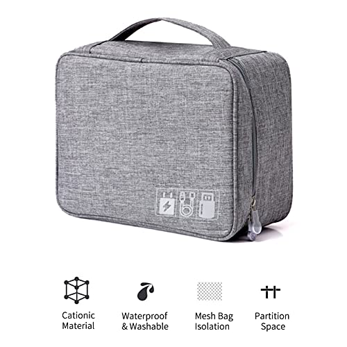 BHCASE Organizador de eletrônicos Bolsa de viagem para acessórios de cabo Bolsa de armazenamento Bol