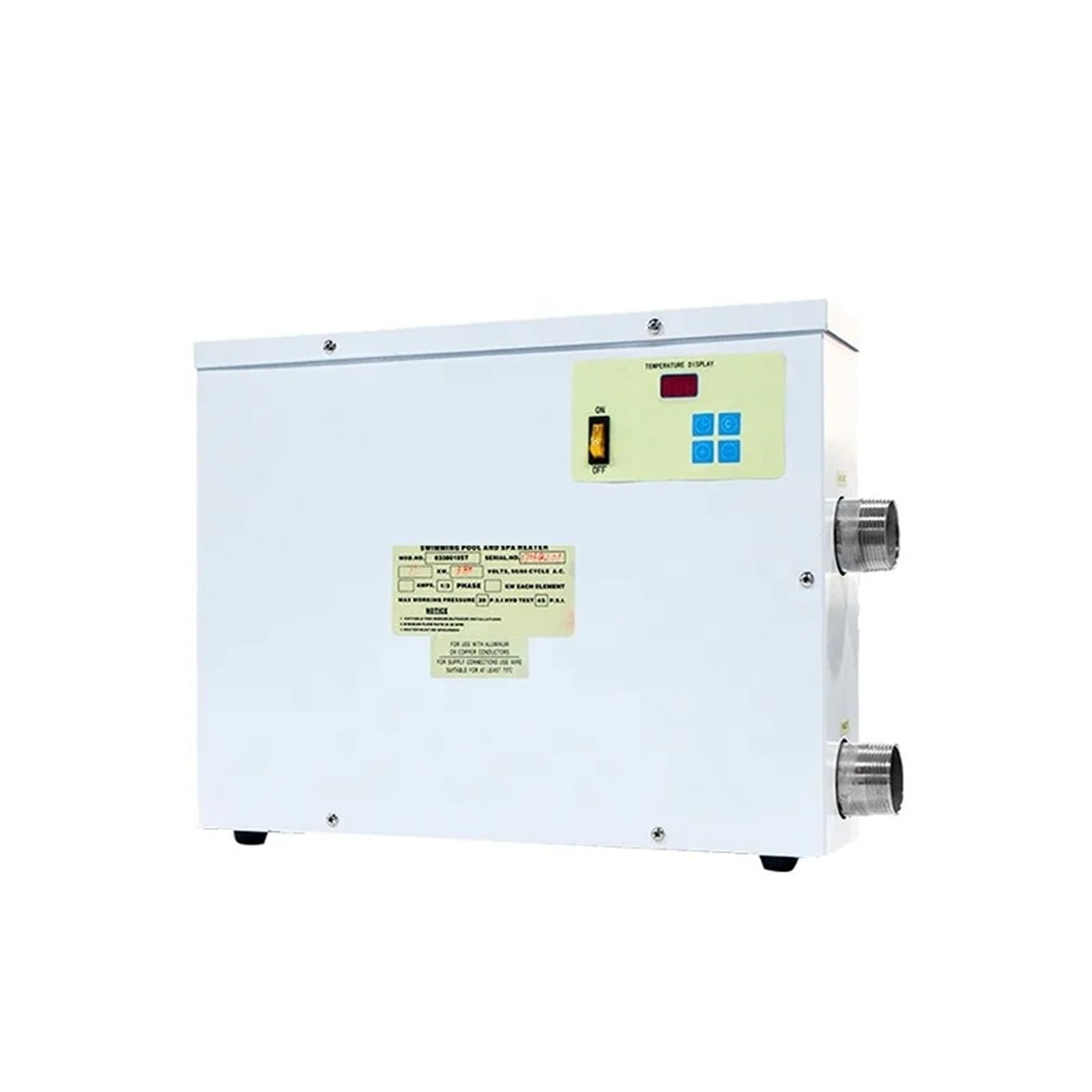 Pompa riscaldante for Piscina ad Alta efficienza da 5,5-18 kW, riscaldatore Elettrico for Piscina con Display Digitale for vasche da Bagno e Spa con Elevata efficienza di Riscaldamento(18KW)