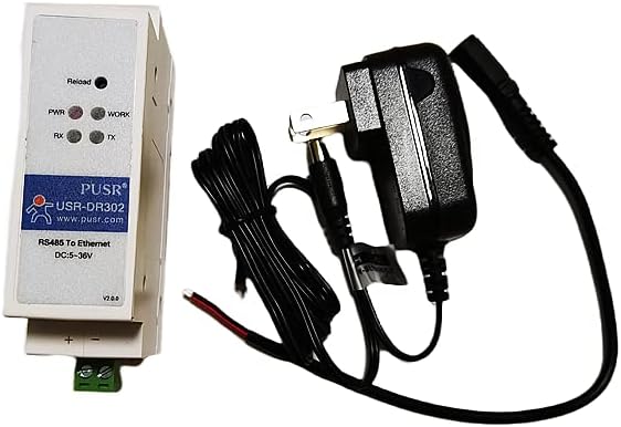 Din Rail RS485 to Ethernet Converters Compact Ethernet Serial Servers USR-DR302 X 1 Set