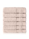 Chortex Ultimate Zero Twist, 100% Cotton Washcloth (Pack of 6), 13' x 13', Barley