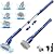 Electric Spin Scrubber, iDOO Shower Scrubber Cleaning Brush with 5 Replaceable Brush Heads, Cordless Power Scrubber with Adjustable Long Handle for Bathroom Shower Tile Grout Tub Floor Pool Car