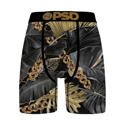 Psd Men's Floral Bliss Boxer Briefs, Black, L #TOP10