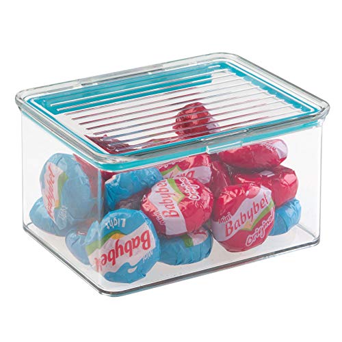Idesign Plastic Bpa-Free Pantry Food Storage Organizer Bin With Air-Tight Hinged Lid, 1.5 Quart Container For Kitchen, Fridge, Freezer, Cabinet, 5.5" X 6.6" X 3.7" - Clear #TOP1