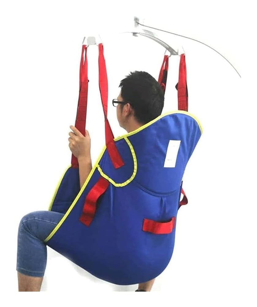 Transfer Patientengurt Einteiliger Patientenlifter Mit Kopf- und Rückenstütze, für die Pflege, Pflegekraft(Large)
