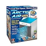 Arctic Air Ultra Evaporative Air Cooler By Ontel - Powerful 3-Speed, Lightweight, Portable Personal Space Cooler With Hydro-Chill Technology For Bedroom, Office, Living Room & More