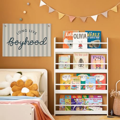 Image of Long Live Boyhood Banner Boy Room Decor, Banner Flag Nursery Playroom Wall Decor for Boys Bedroom Living Room Dorm Toddler Decorations Teen Boy Room Kid Banners Wall Hanging Linen Flag30x20