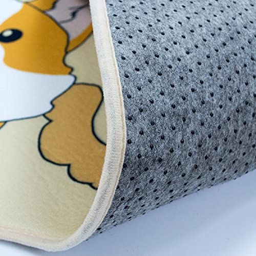 Image of HomeCloud Rubber 6mm Fruit Printed Thick Anti Slip, Washable, Big Size, Printed, Designer Folding Kitchen Mat for Floor Home Bedroom -, Standard Size (40 x 120 cm 40 x 60 cm)
