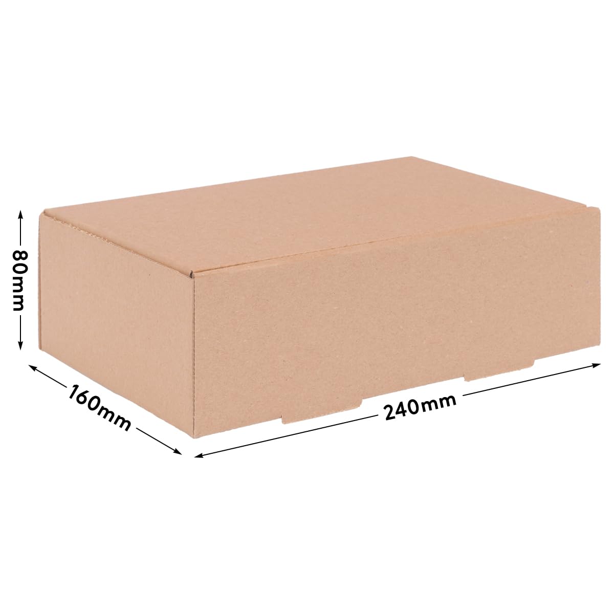 verpacking petit colis DHL Brun 240 x 160 x 80 mm [taille et quantité au choix] petits cartons d’expédition à simple cannelure 300 pièces
