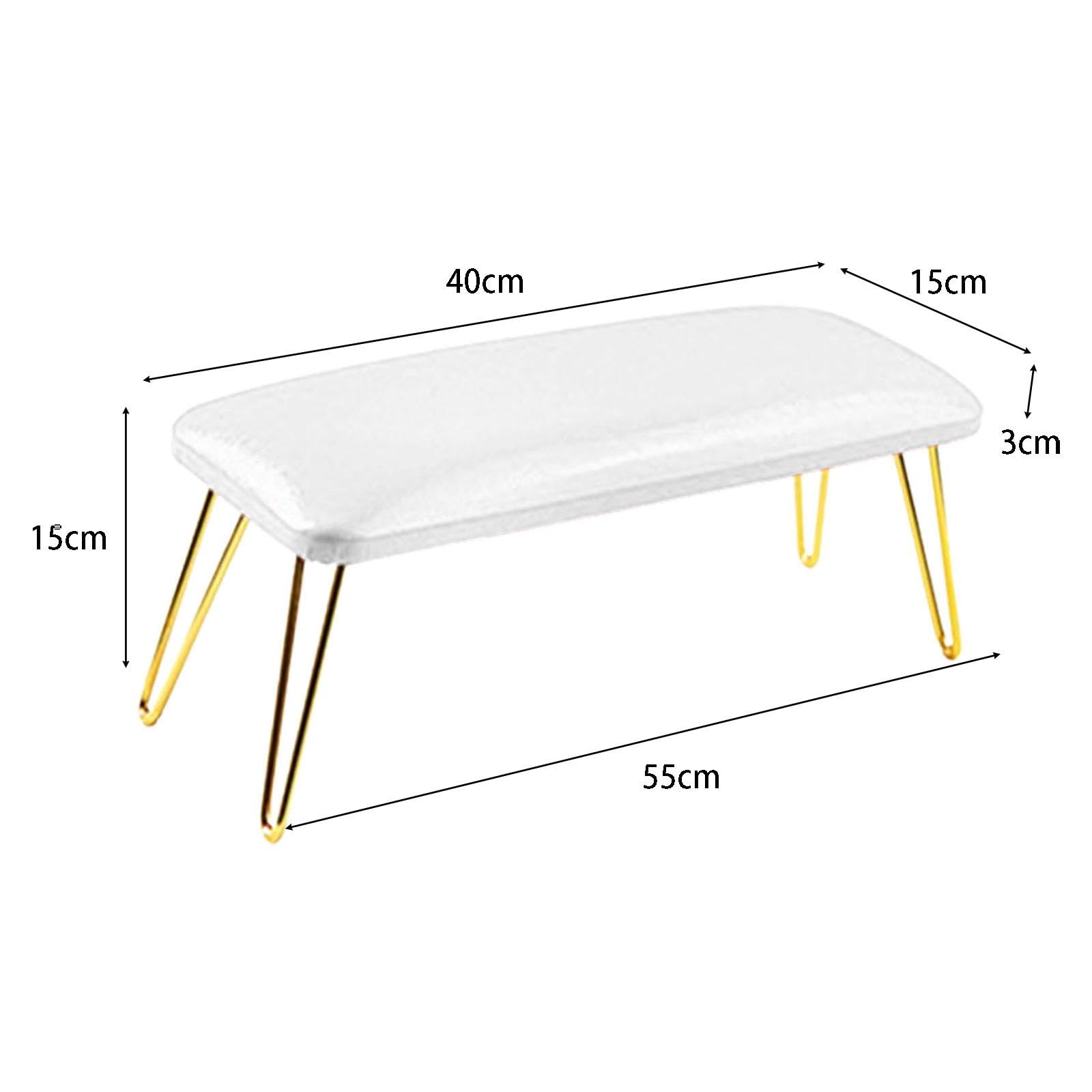 Tappetino per Unghie, Poggia Unghie per Manicure, Poggia Braccio per Unghie, Poggia Mano per Unghie per L'uso Da Parte di Un Tecnico Delle Unghie, Bianco e oro