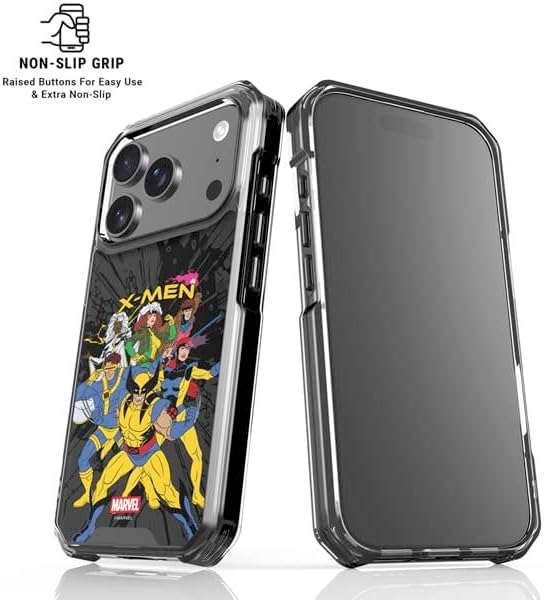 Skinit Clear Phone Case Compatible with iPhone 17 Pro Max - Officially Licensed Marvel X-Men Group Design