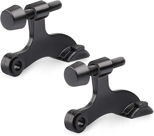 Miniatura 20 de HOMOTEK Paquete de 2 Topes de Puerta con Pasador de Bisagra de Latón Antiguo, Tope de Puerta Ajustable de Lujo Resistente de 2-1/2"x1-3/4