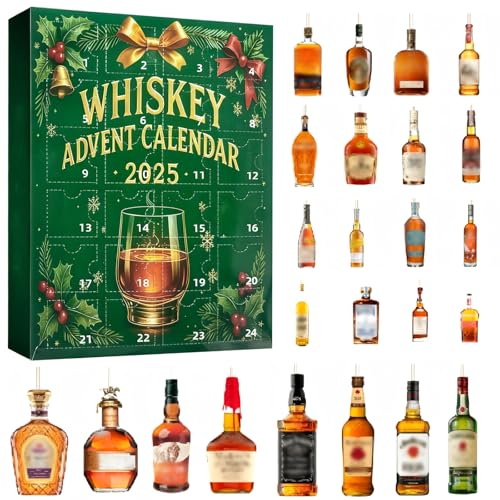 3D 2025 Whisky Adventskalender,Whisky Adventskalender 2025,24 Tage ohne Wiederholung,24-Tägiger...
