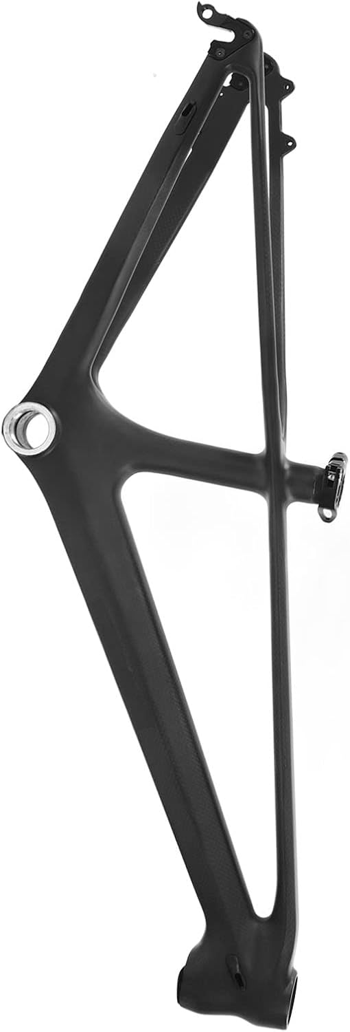 20 Inch Bicycle Frame, Quick Release Lightweight Carbon Fiber Mountain Bike Frame for Bike Accessories,Easy to Install