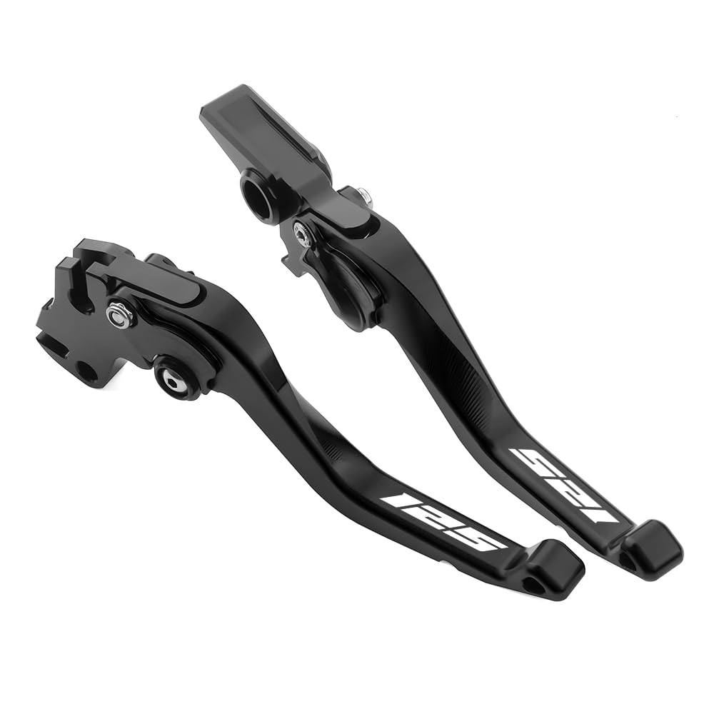 Super Vici Palancas De Freno Y Embrague Para DUKE 390 2024 Y DUKE 125 2024 | CNC Aluminio Anodizado | Ajuste Perfecto Sin Modificaciones (Negro/Naranja)