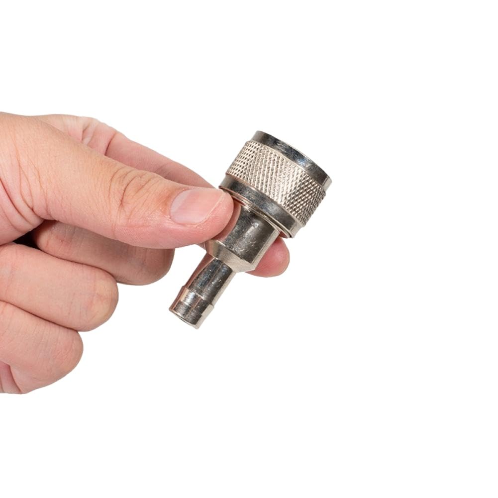 Connettore linea carburante 033498-10 Tubo flessibile con innesto da 3/8 pollici al serbatoio Lato serbatoio placcato femmina Compatibile con barche a motore 1991 e versioni successive