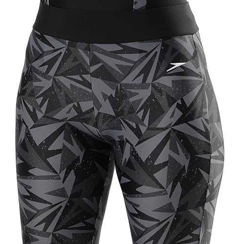 Image of Speedo Women's Endurance 10 Boom Splice Printed Swim Capri
