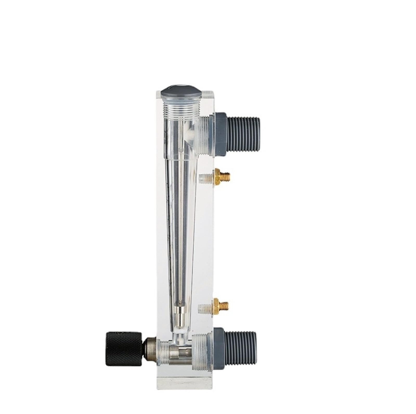 LZM-15ZT 1/4 "BSP Panel hembra flotador caudalímetro líquido medidor de flujo de aire rotámetro con válvula de Control(2-18 LPM Water)