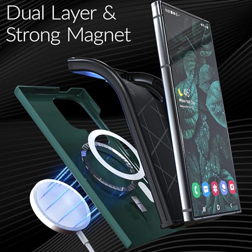 Image of Crave Dual Guard for Samsung Galaxy S24 Ultra Case with MagSafe - Green
