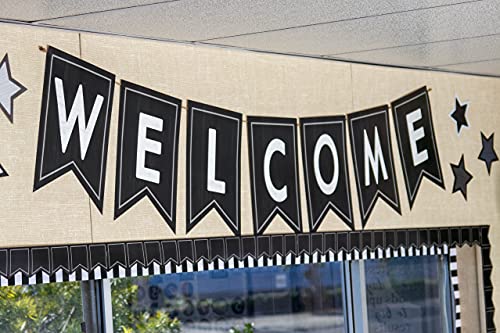 Modern Farmhouse Black Pennants Die-Cut Border Trim #TOP1