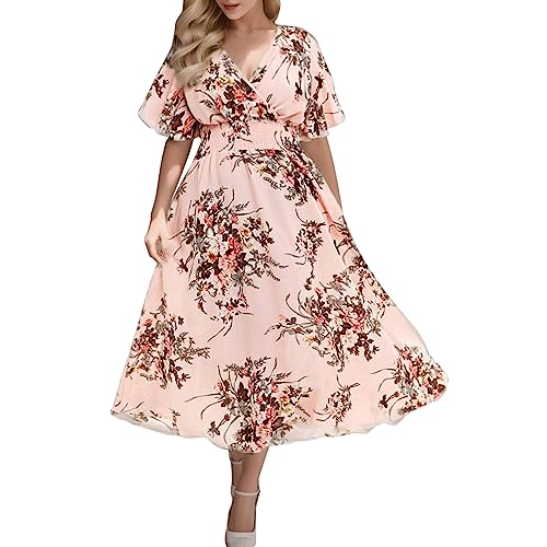 Robe d'été pour femmes ample et légère la solution anti-complexes chic en mousseline imprimée