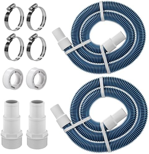 Amazon.com: 1.5" 6ft Pool Filter Pump Hose Kit - Above Ground Swimming ...