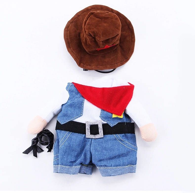 Disfraz de vaquero para perro Pet Life Rodeo Bones miniatura 4