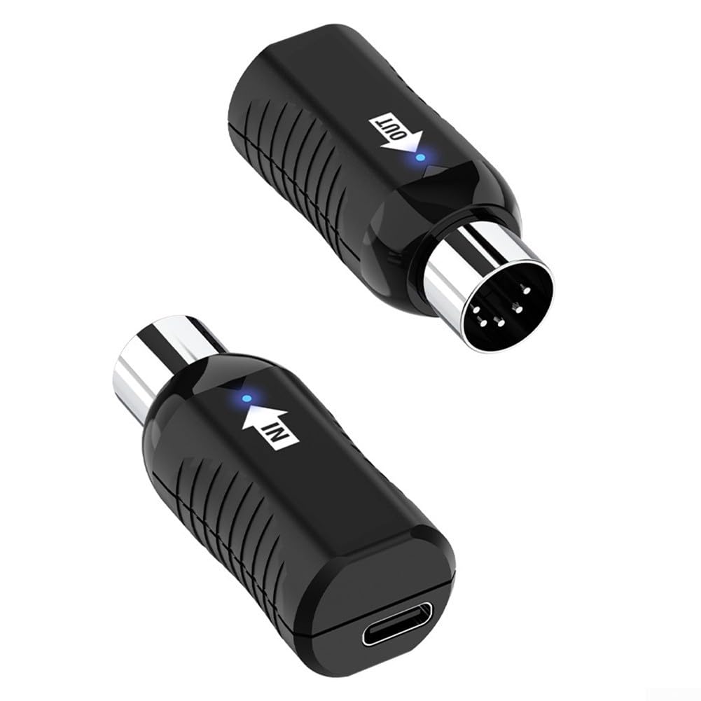 Zoegneer 1 ensemble émetteur-récepteur sans fil MIDI sans fil émetteur-récepteur adaptateur pour clavier de piano numérique batterie rechargeable