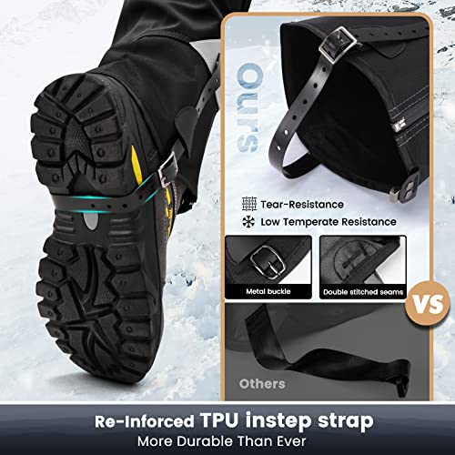 image for Hikenture Hiking Gaiters with Upgraded Zipper, Gators for Hiking Boots