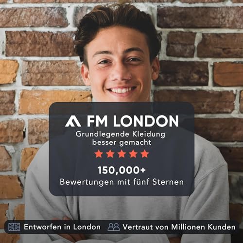 FM London Jungen Hipster Boxershorts (8er Pack) Boxer Shorts, Schwarz, 9-10 Jahre EU