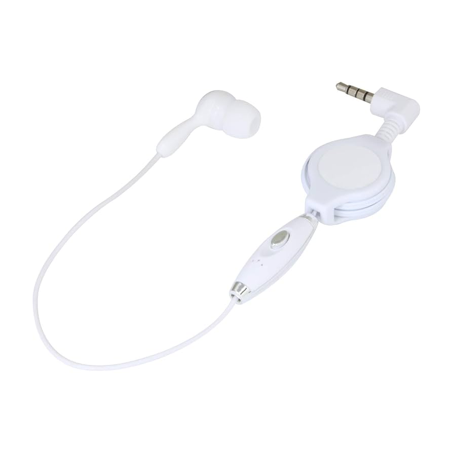 【新品未使用】マイク付　イヤホン 3.5mmジャック ホワイト Amazon.co.jp: イヤホン - イヤホン・ヘッドホン本体: 家電＆カメラ