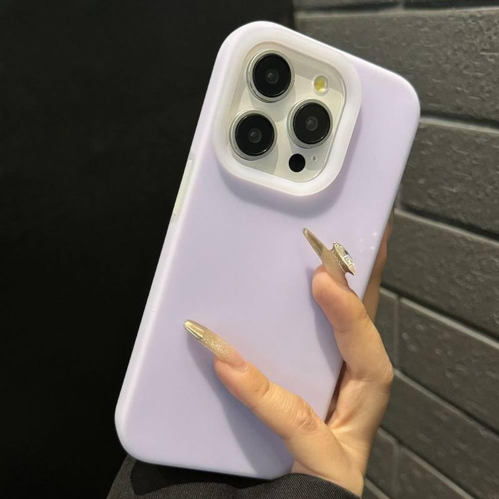 Coque iPhone 14 silicone jelly mignon antichoc violette soft cover - 7
