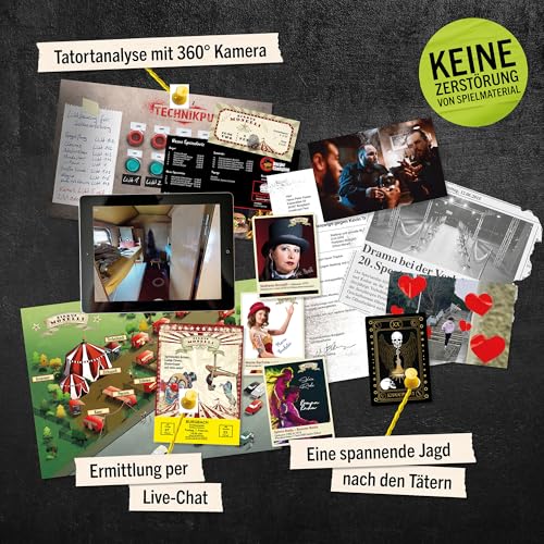 Stadtkrimis Exit Escape Stadtführung Hidden Games Tatort - EIN Drahtseilakt | Krimispiel | Ermittlerspiel für zu Hause | Detektivspiel | Escape Room Spiel | Cold Case Fallakte lösen | Krimispiele für Erwachsene | Krimigame | Crimegame