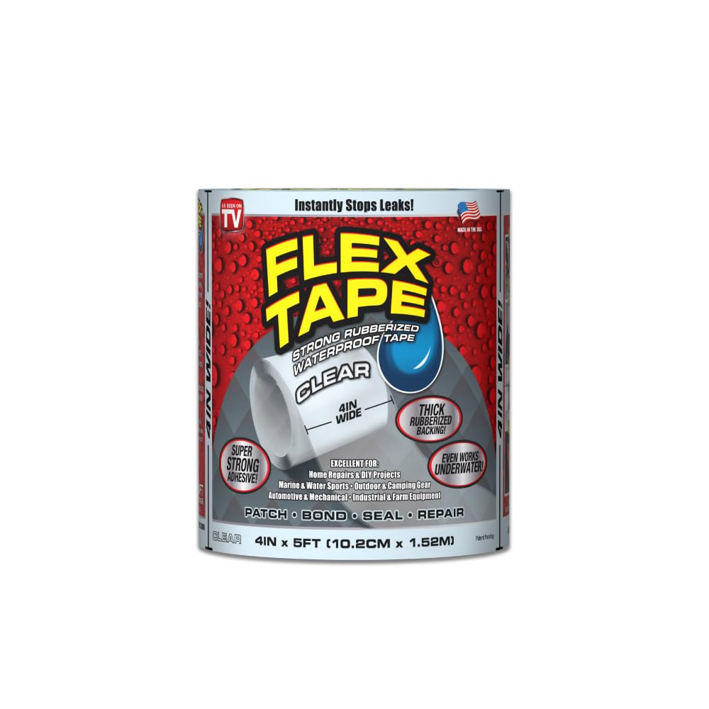 FLEX TAPE CLEAR 4"X5'