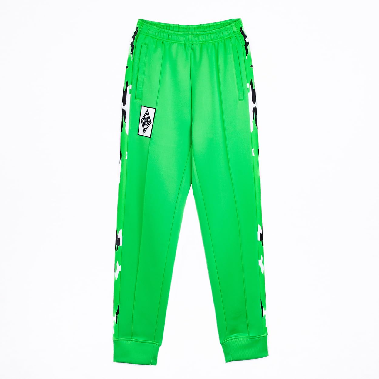 Borussia Mönchengladbach Retro Hose „1995“ Hellgrün | Offizieller Fanartikel Fohlenshop | Gladbach Trainingshose 90er Look