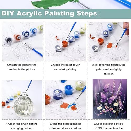 Pintar por numeros principiantes sin experiencia kit oleo facil 6