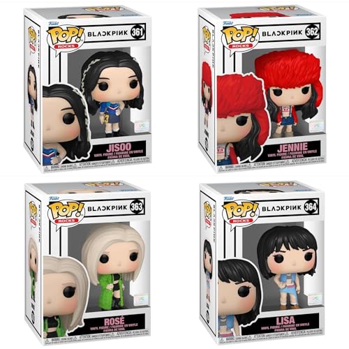 Funko Pop! Blackpink - Juego de 4 Lisa, Jennie, Jisoo y Rose