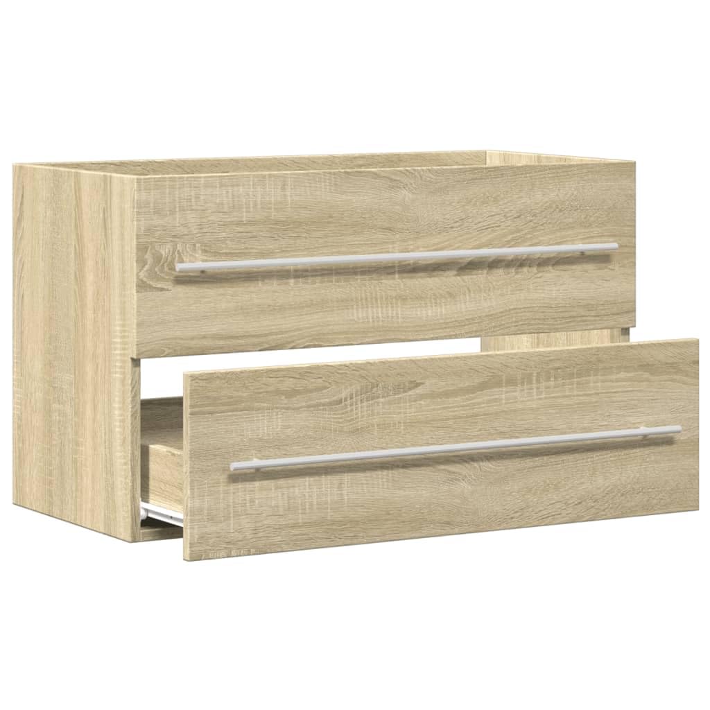 ShGaxin Antyczna drewniana szafka z płyty wiórowej 80x38,5x48 cm, szafka łazienkowa, szafka pod umywalkę, meble łazienkowe, meble umywalkowe - 856227