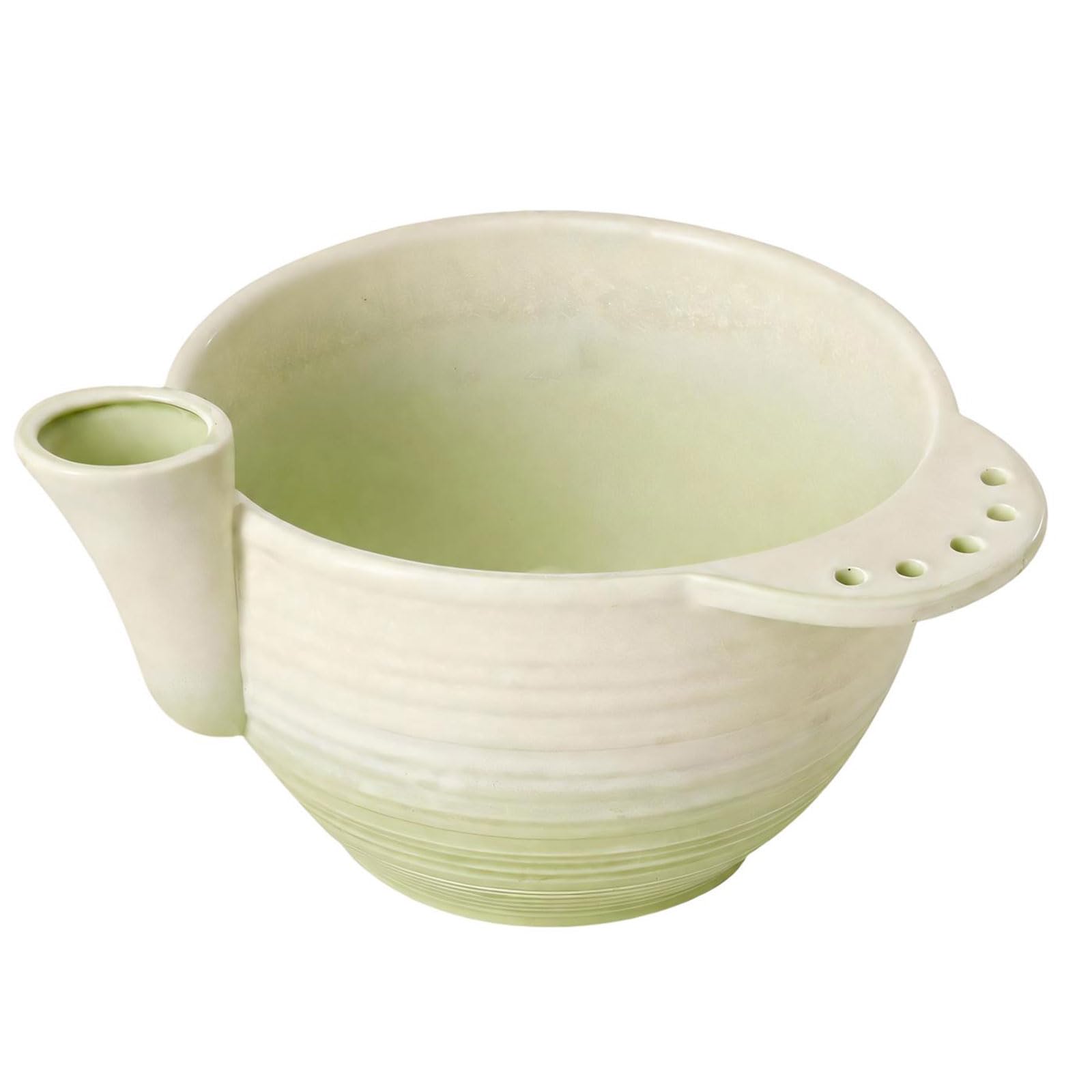 Obstsieb aus Keramik mit Abflusslöchern, Light Green