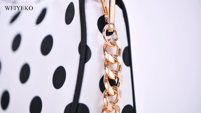 Bolso Hobo Tote con Cadena y Cierre para Mujer miniatura 7