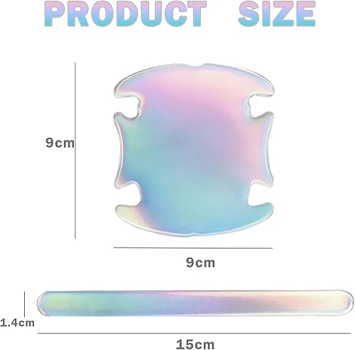 Vista 9 de TEMI 8 protectores transparentes 3D para manija de automóvil, película protectora de pintura transparente para cuenco de puerta, impermeable