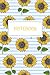 Notebook: (6 x 9 in) Cute Sunflowers Floral Striped Pattern - Yellow Flower Design - 120 College Ruled Lined Pages Size - for Girls