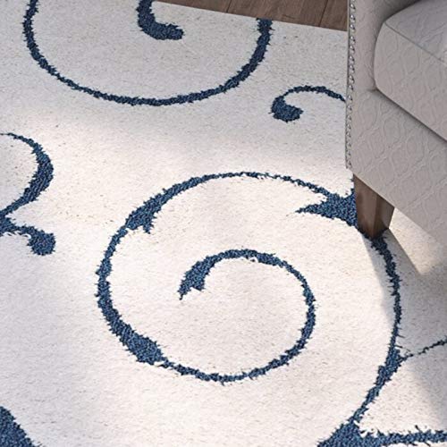 Image of Shaggy Super Soft Carpet for Home & Living Room Size - 7 X 10 Ft (Light Ivory)
