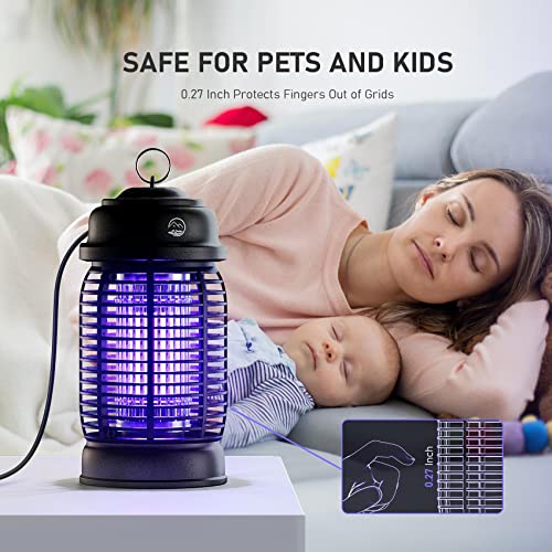 Bug Zapper Outdoor, Mosiller 20W Electric Mosquito Zapper, Effective 4200V Electric Mosquito Killer Lamp, Indoor Waterproof Insect Fly Pest Attractant Trap Light Bulb For Backyard, Patio, Garden, Home #TOP2