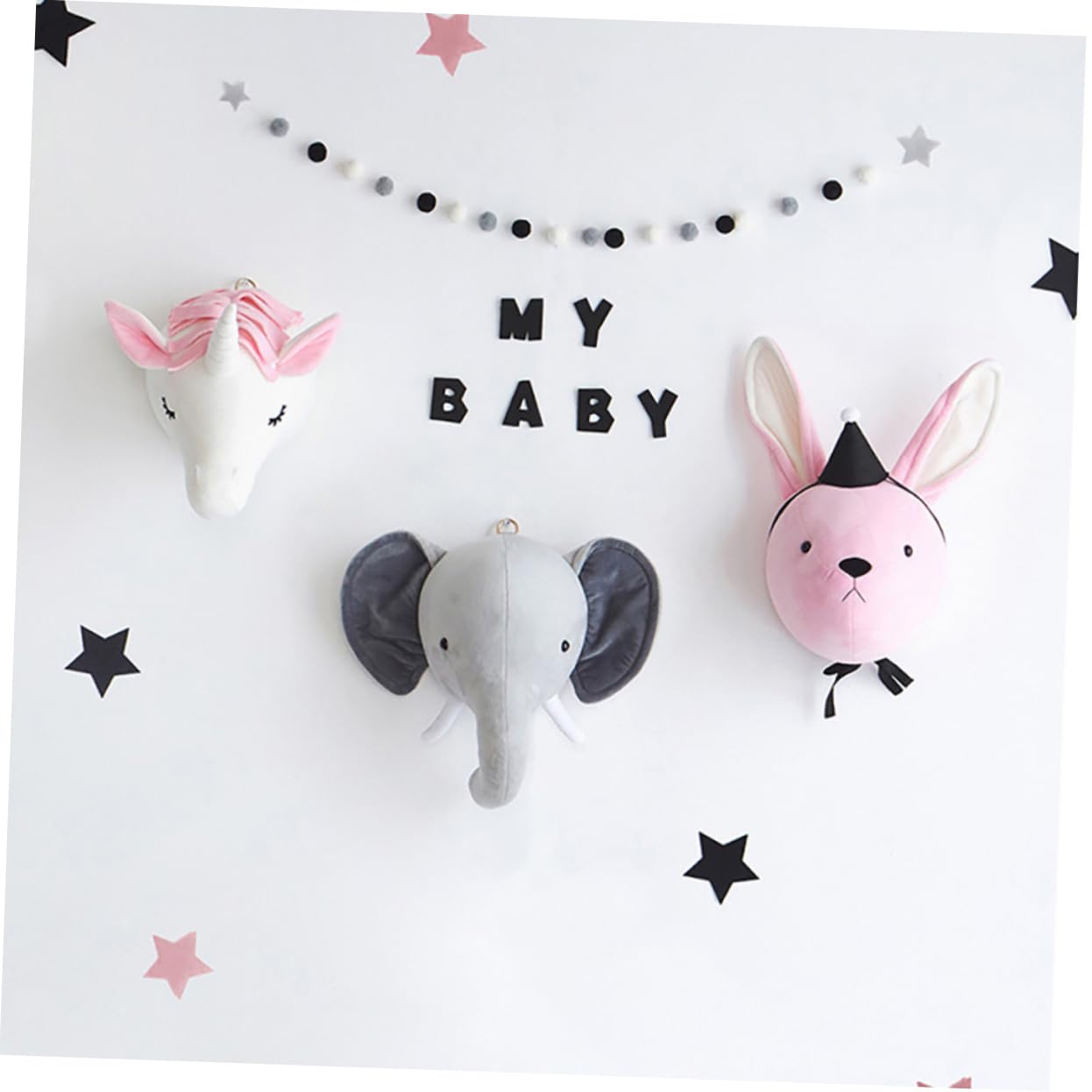 DECHOUS 1pièce Décoration Murale Garçon Fille Mur Décoratif Licorne Pendaison Mural Garçon Fille Ornement Animalier Chambre