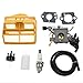 Carbhub C1M-EL37B Carburetor for Husqvarna 445 445E 450 450E Gas Chainsaw with Air Filter Tune Up Kit