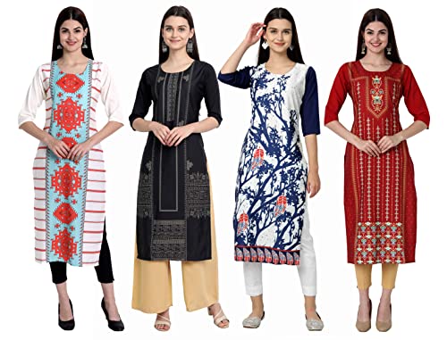 Image of Women's Crepe Straight Kurta