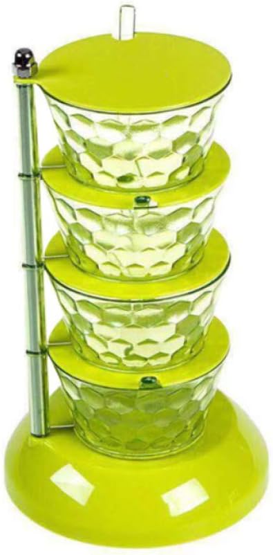 ZHOUSS5-layer rotating seasoning box seasoning jar pepper jar storage container