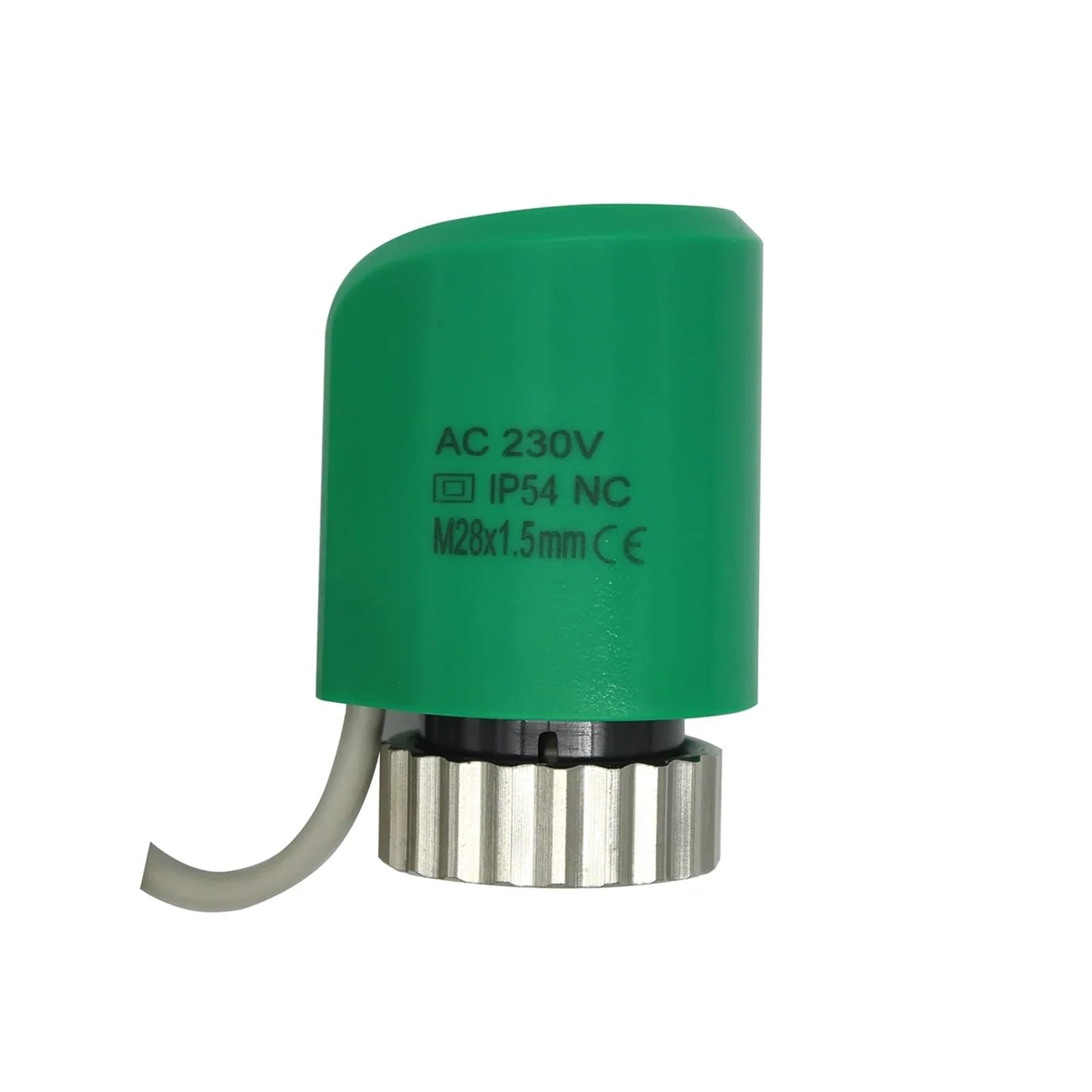 HWEIH Actuador térmico eléctrico cerrado normalmente abierto, 230v, NO NC, M28X1.5, for válvula adiadora de termostato de calefacción por suelo radiante múltiple(230V NC M28)
