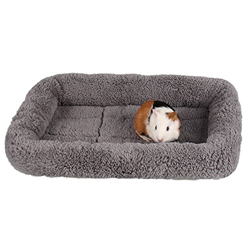 Enjoying EN3-A100-GRAY-S Plush Cat Bed Mat 10 Inch X 15 Inch Pet Cushion With Pillow Around thumb #4