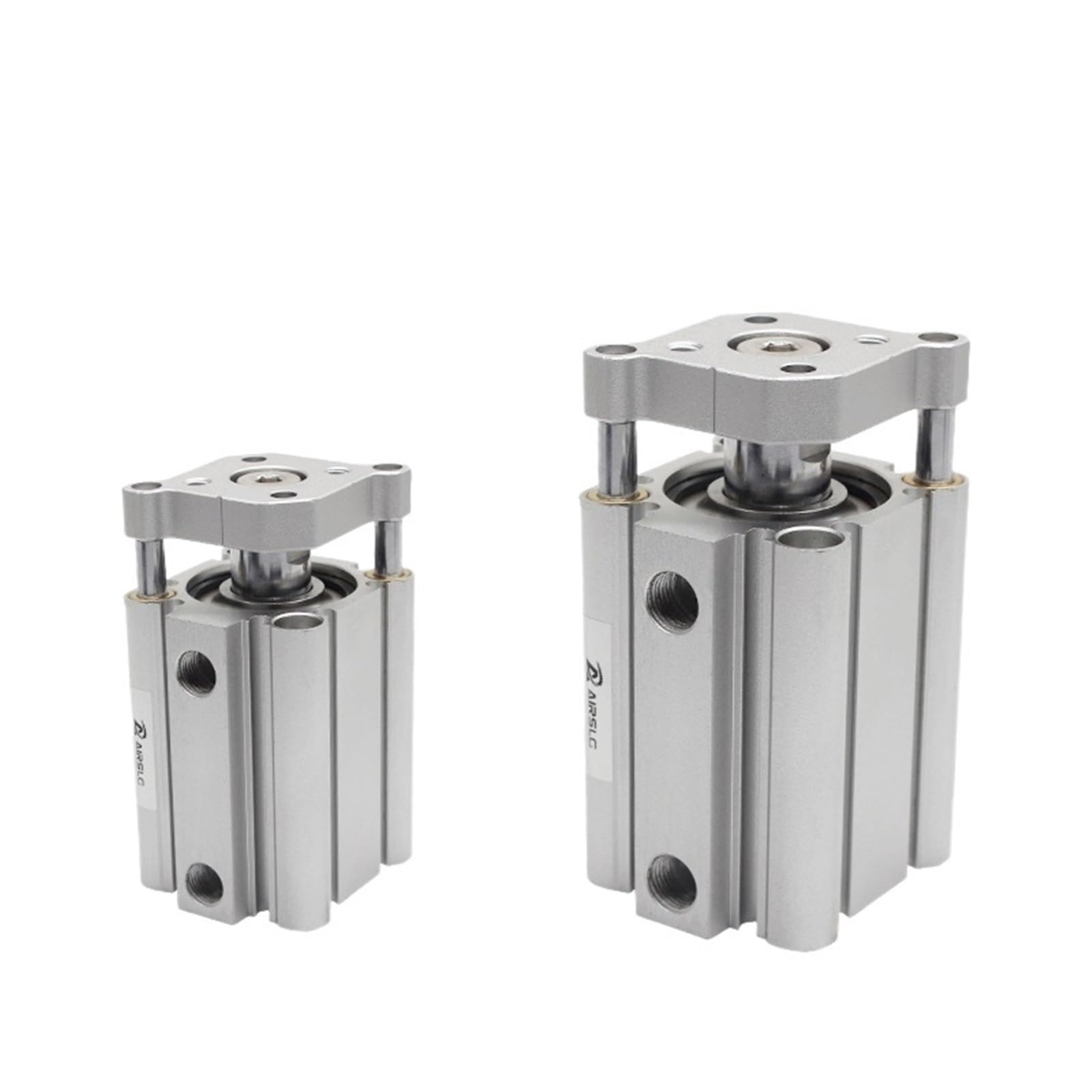 Cylindre compact pneumatique à tige de guidage pour un mouvement sans torsion